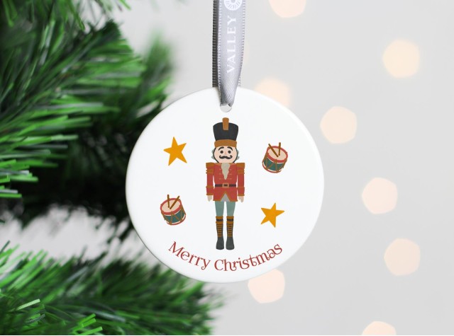 Nutcracker Soldier Ceramic Christmas Tree Decoration
